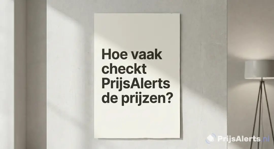Hoe vaak checkt Prijsalerts de prijzen?