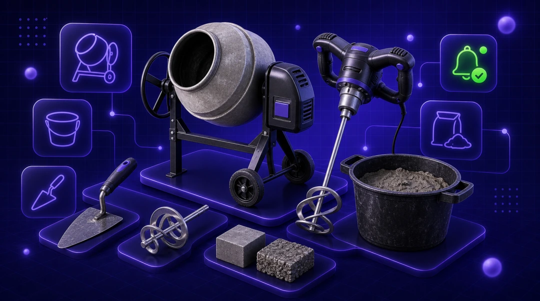 Betonmixers & mengmachines
