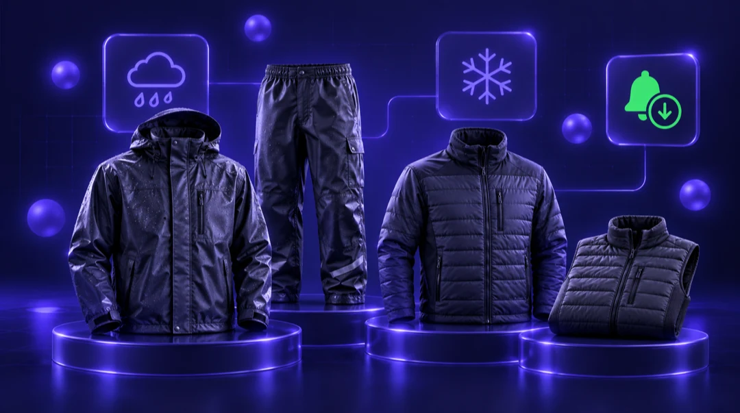 Regen- & thermowerkkleding