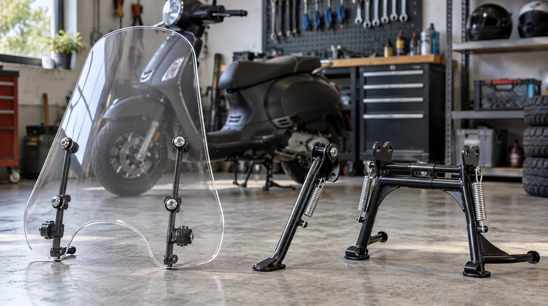 Scooterstandaarden & windschermen