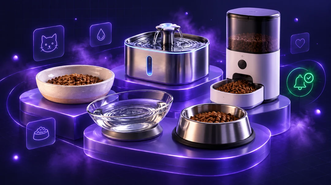 Voer- & drinkbakken voor katten