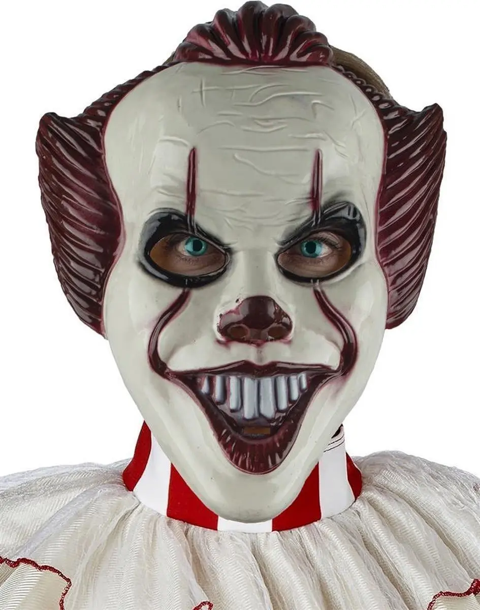 Espa Duivelse Clown Masker - Rood/Blauw/Wit