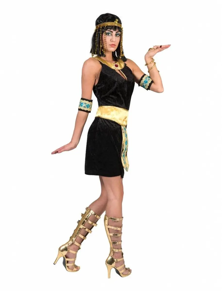 Espa Egyptische Cleopatra Jurk - Zwart/Goud