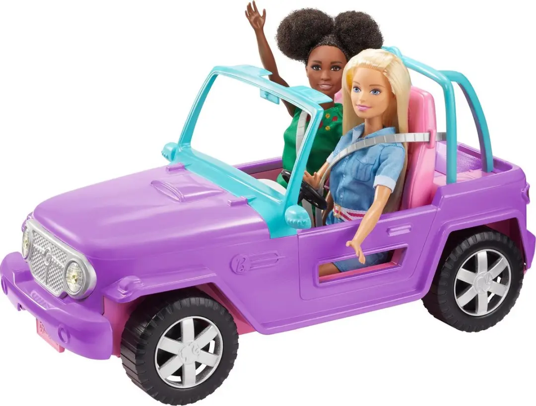 Barbie Beach Jeep GMT46 - Paars - afbeelding 6 van 6