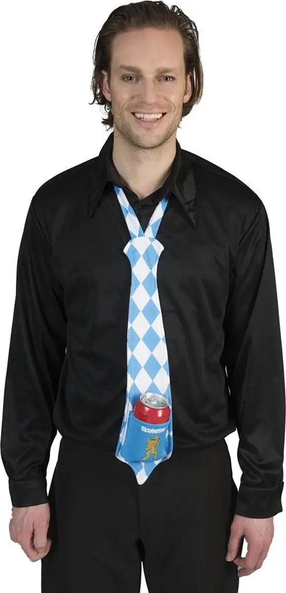 Espa Oktoberfest Stropdas - Bierhouder - Blauw-wit