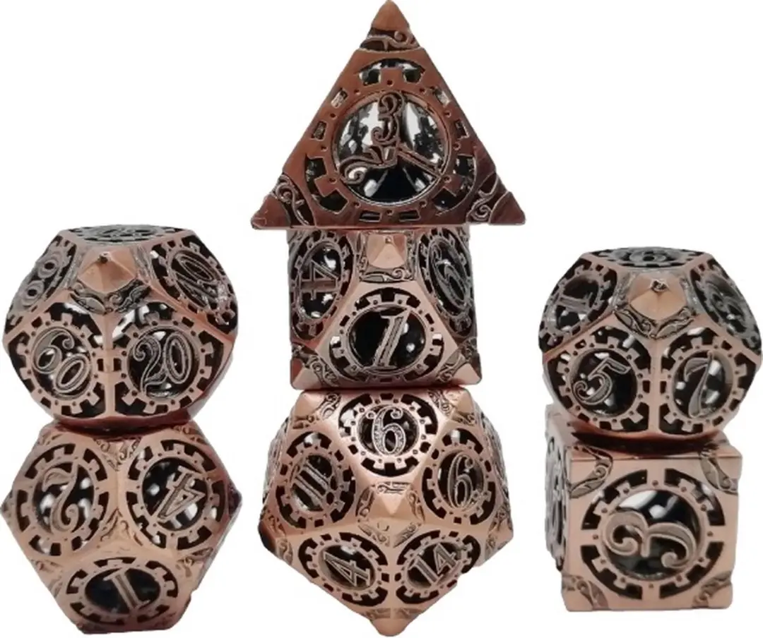 Lapi Toys DnD Polydice Metalen Dobbelstenen