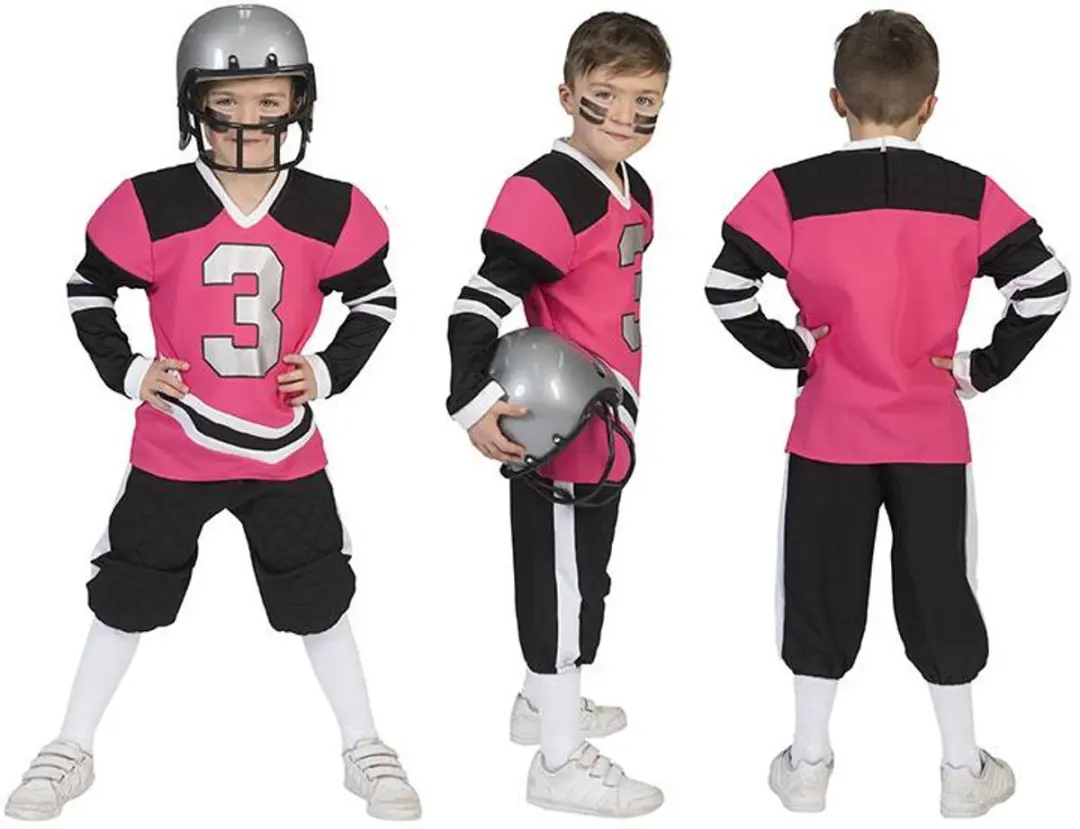 Espa Funny Fashion Rugby & American Football Kostuum Brady - Maat 164 - Roze