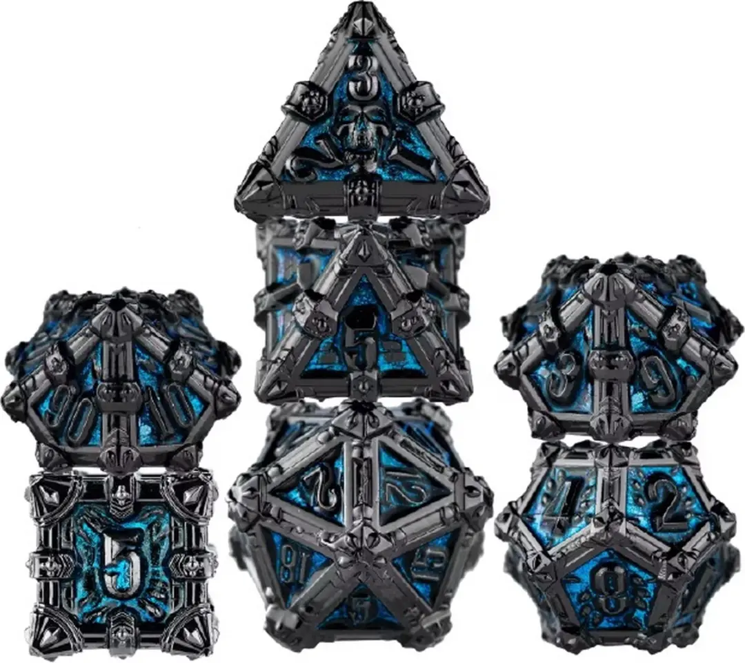 Lapi Toys DnD Polydice Metalen Dobbelstenen