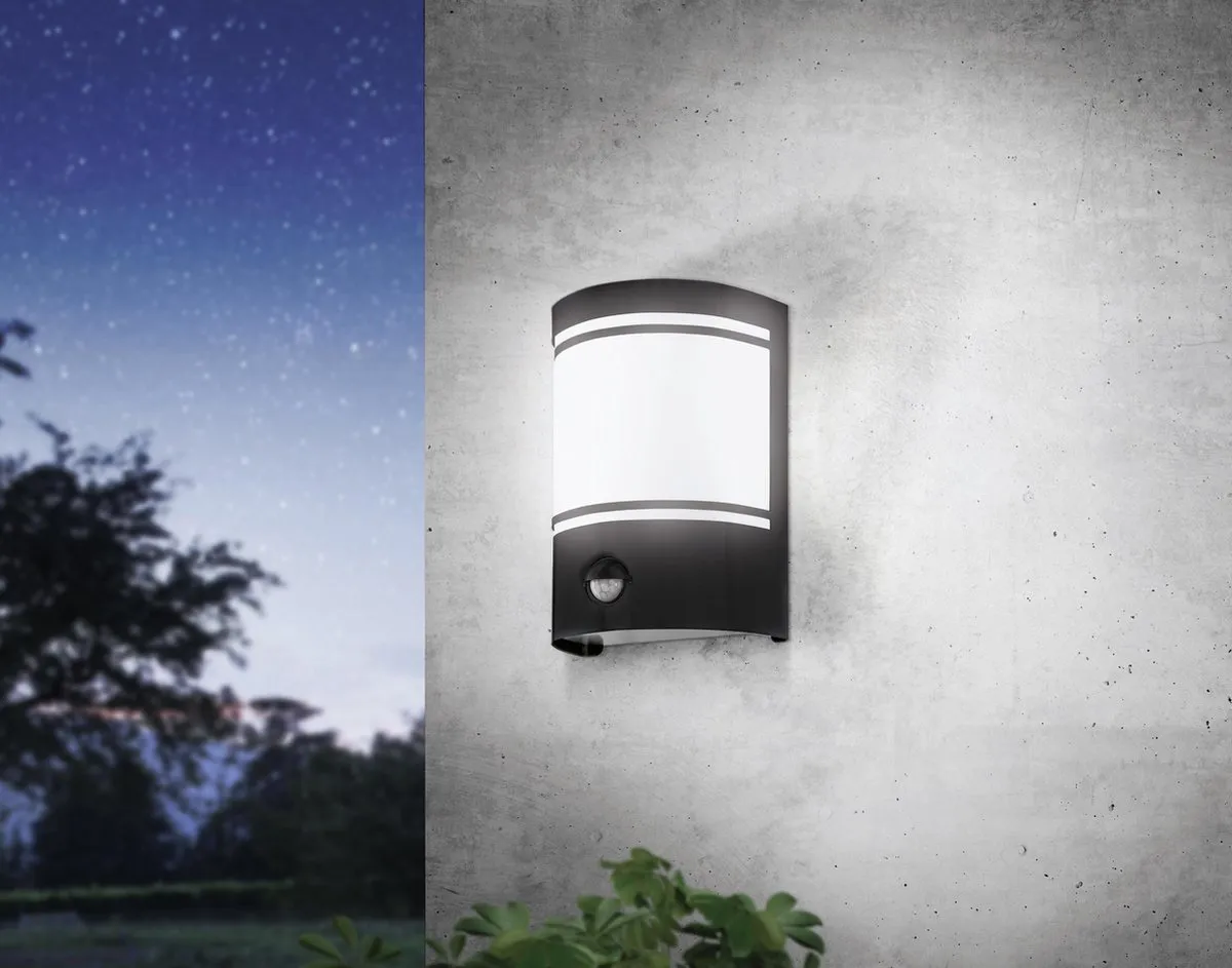 Eglo Cerno Wandlamp Buiten - E27 - Zwart/Wit