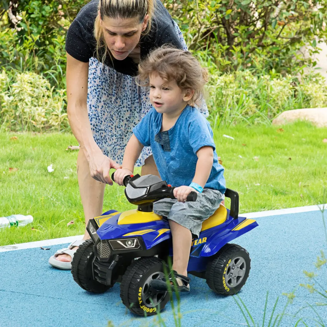 Homcom Kinderschuifauto - Blauw
