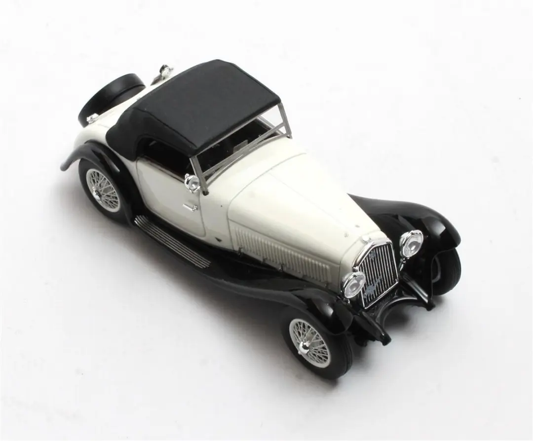 Matrix Alfa Romeo 6C 1750 Gran Sport Figoni Roadster 1932 - 1:43 - Wit/Zwart
