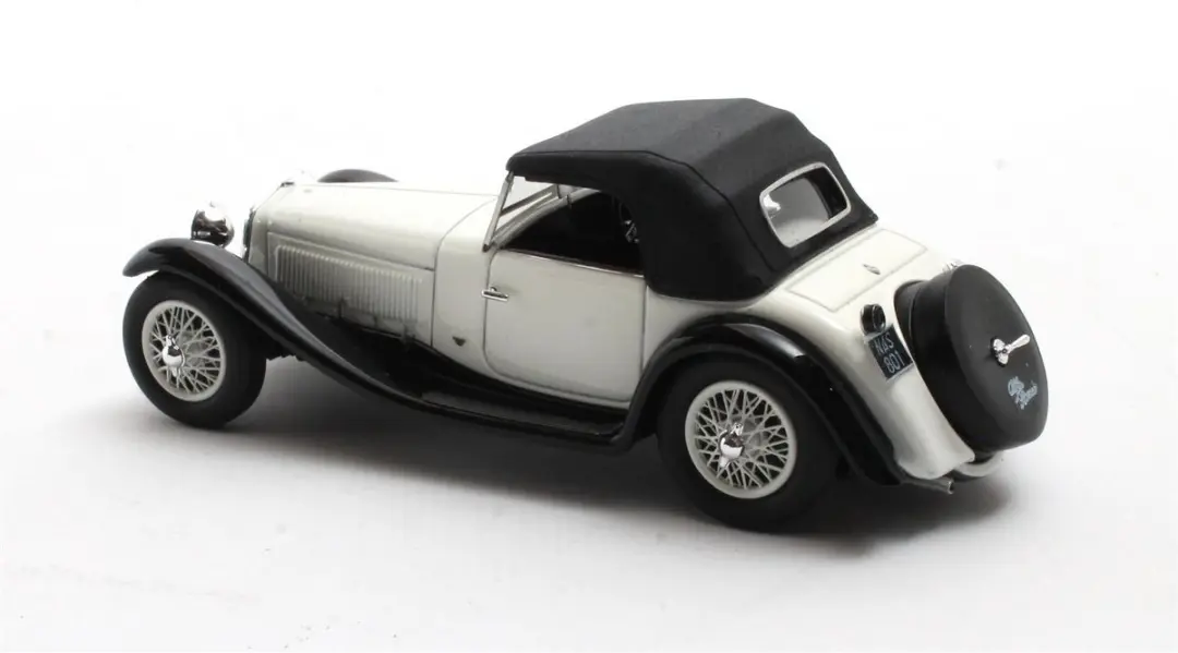 Matrix Alfa Romeo 6C 1750 Gran Sport Figoni Roadster 1932 - 1:43 - Wit/Zwart