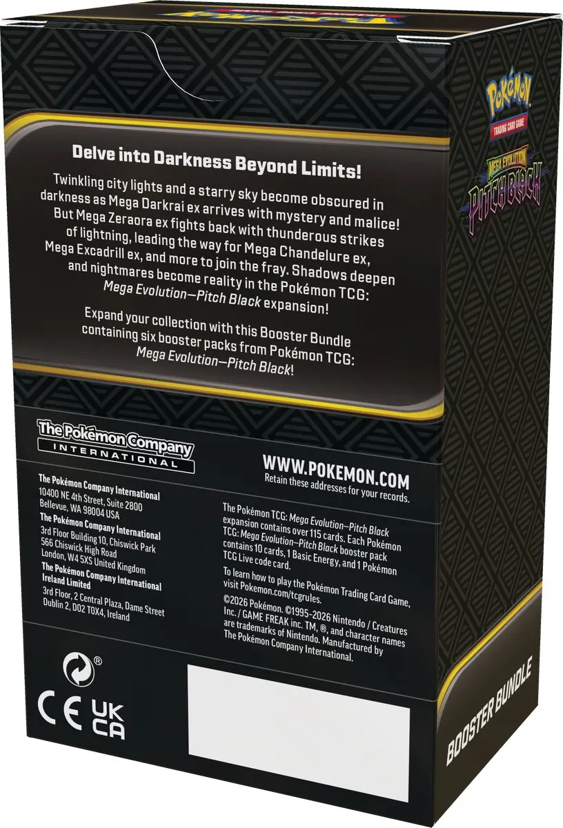 Pokémon TCG Pitch Black Booster Bundle - 6 Stuks