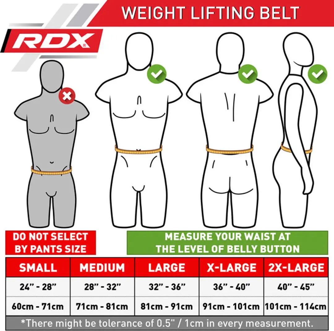 RDX Sports Gym Lederen Gewichtenhefriem - XL