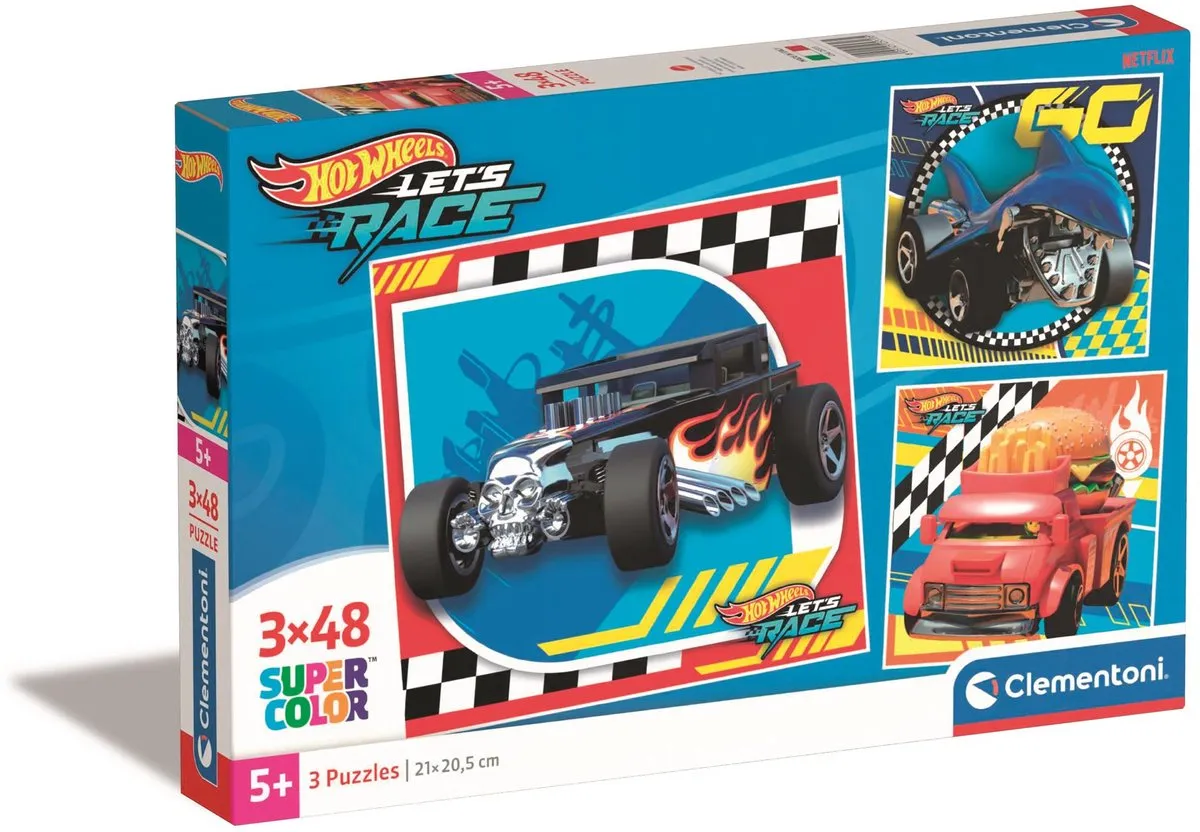 Clementoni Hot Wheels Puzzel 348 Stuks - Multicolor