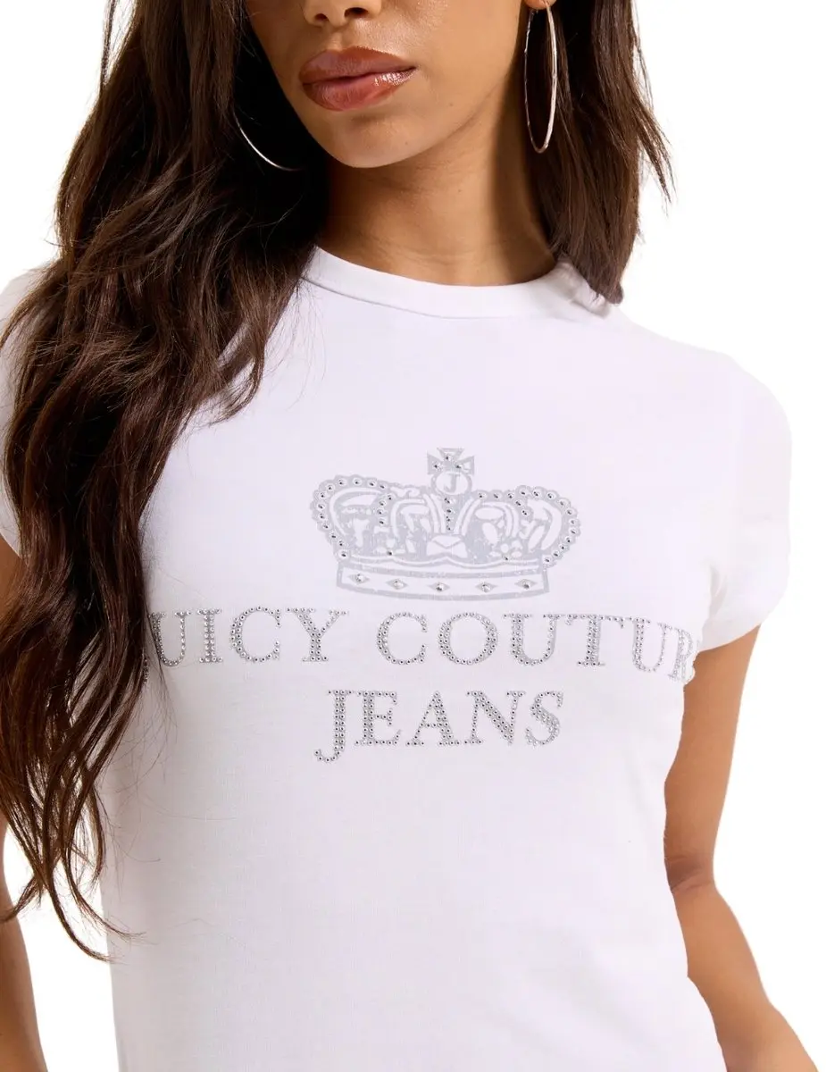 Juicy Couture Heritage Hilton T-shirt - WIT - Maat S