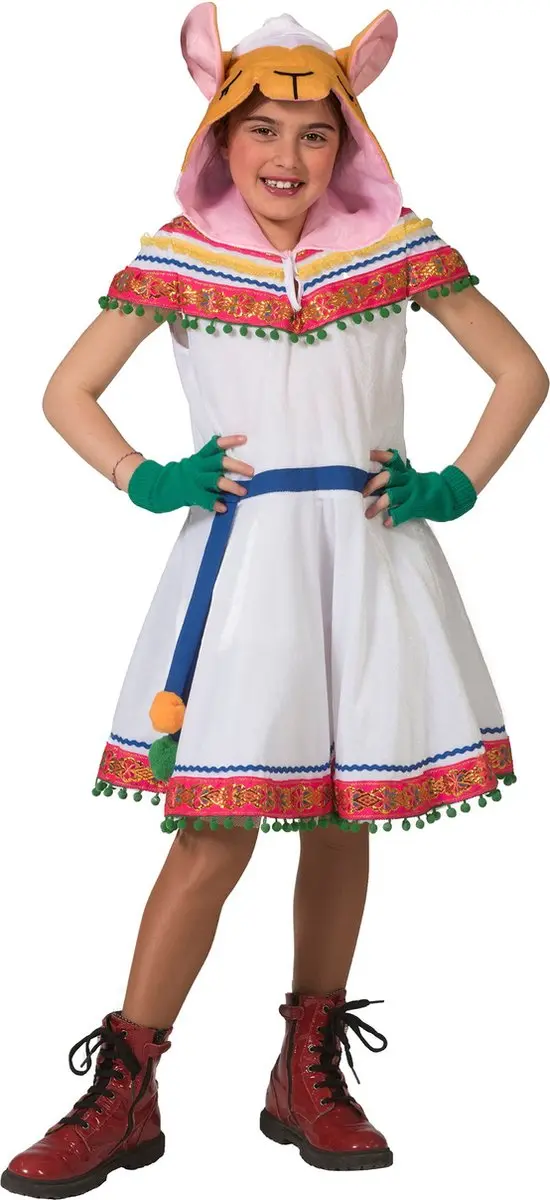 Espa Peruviaans Kostuum Paola Meiden - 140 Wit - afbeelding 6 van 6