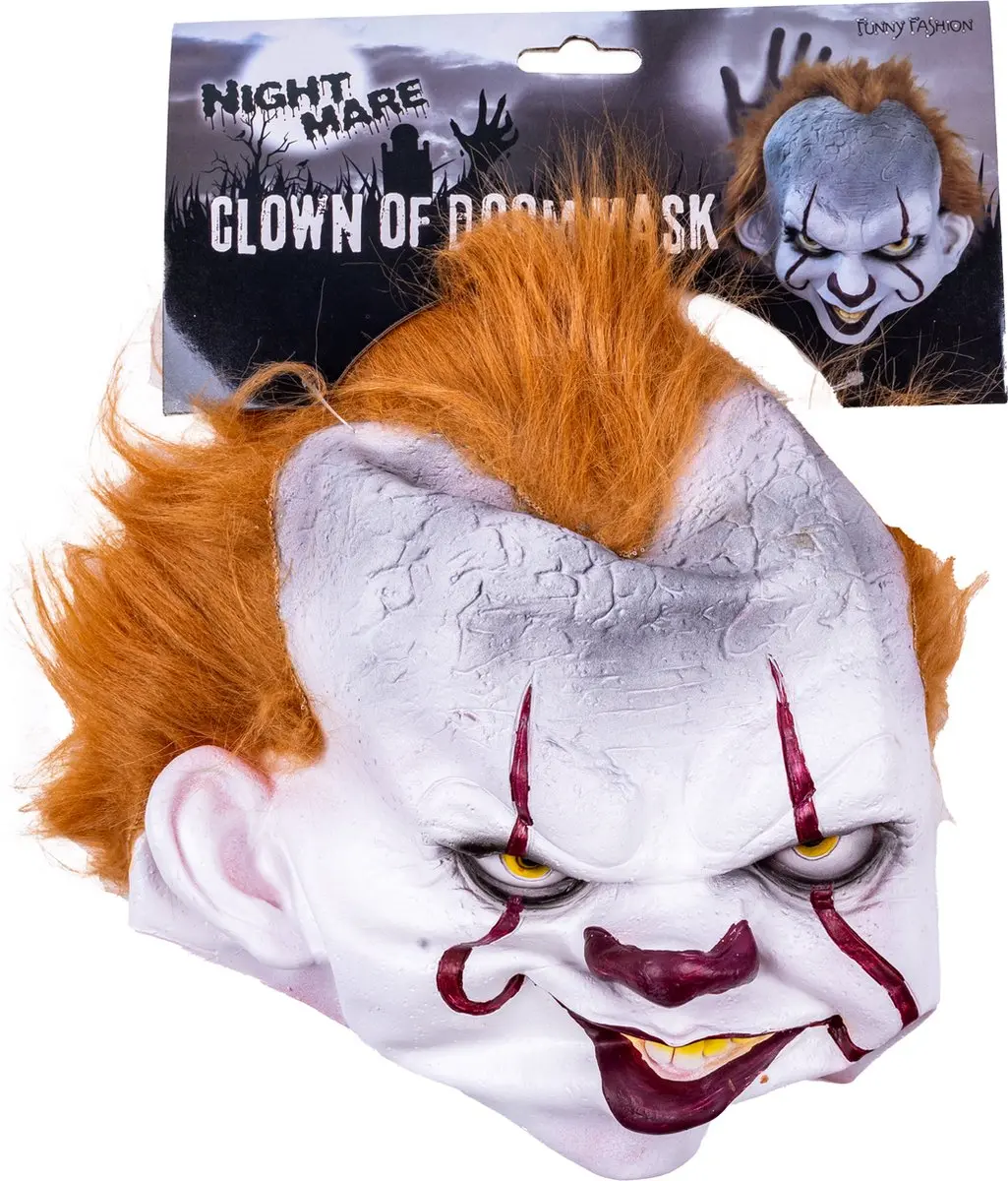 Espa Masker Pennywise - Rood/Wit/Oranje