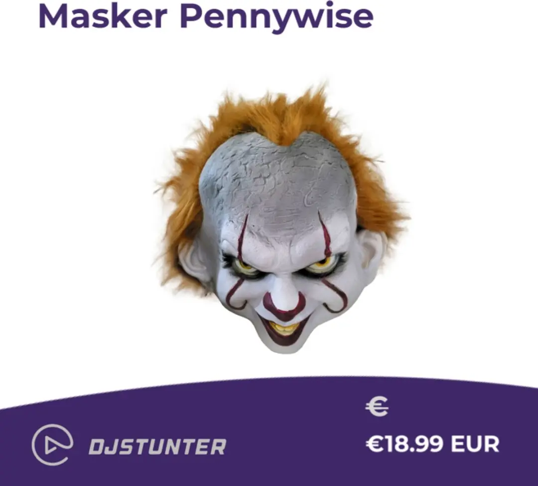 Espa Masker Pennywise - Rood/Wit/Oranje