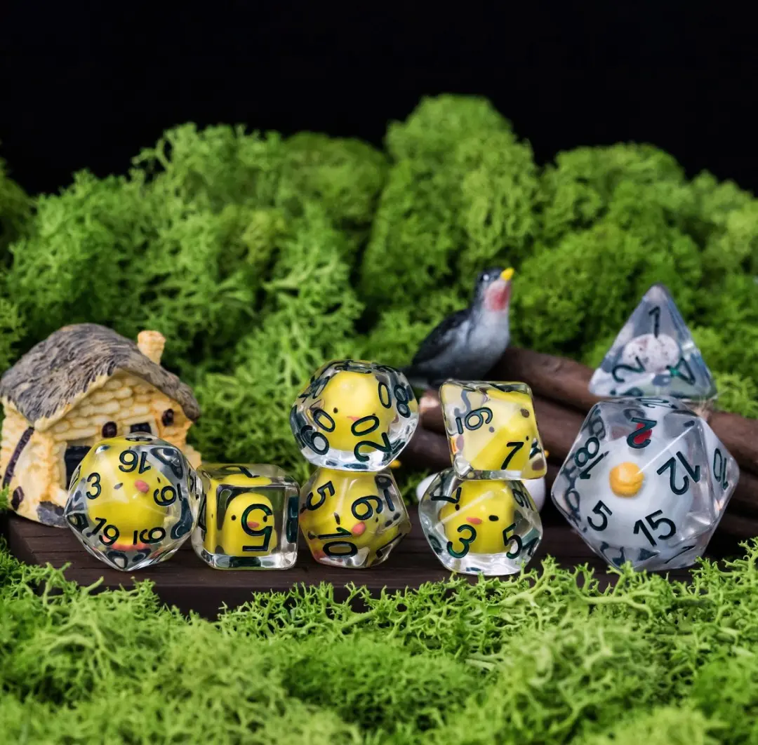 Lapi Toys D&D Dobbelstenen Set 8 Stuks - Transparant