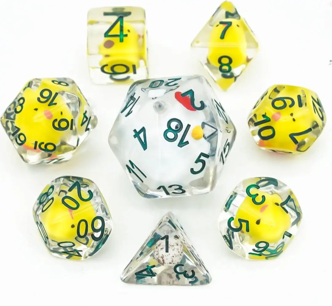 Lapi Toys D&D Dobbelstenen Set 8 Stuks - Transparant