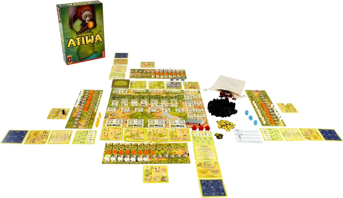 999 Games Atiwa Bordspel - Pittig strategisch spel - 1-4 spelers