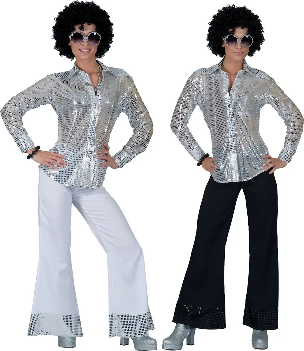 Espa Zilveren Disco Blouse - S - Zilver