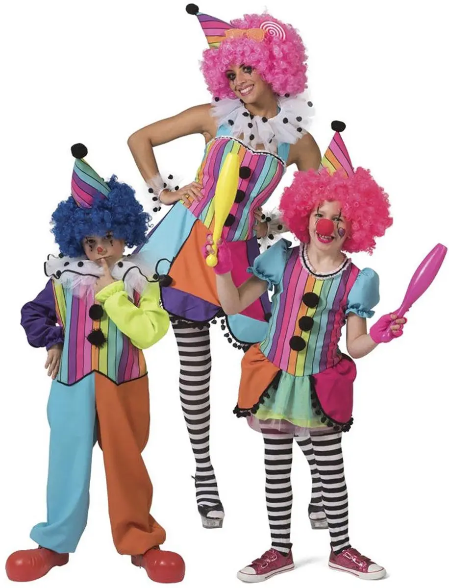 Espa Regenboog Clown Jurkje Patty - S/M