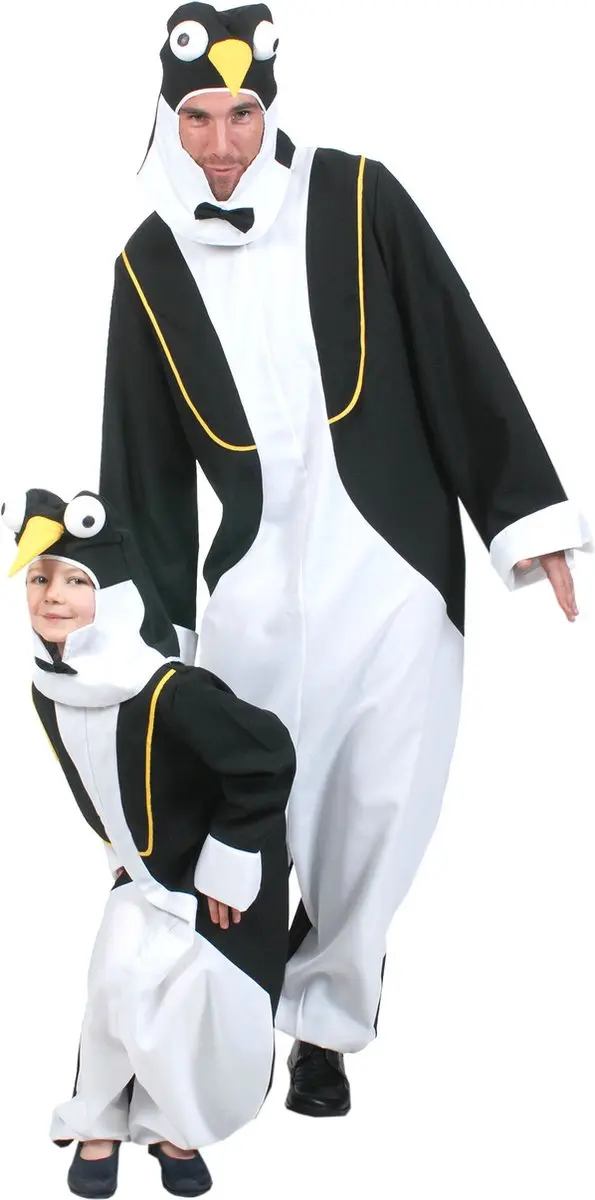 Espa Peter De Pinguin Verkleedpak - Maat 116 - Multikleur