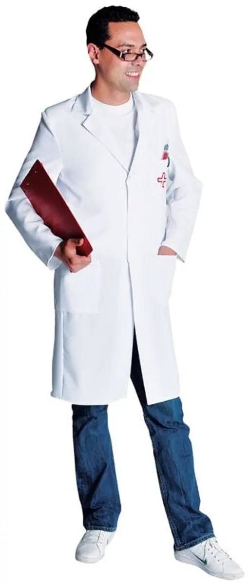 Espa Dokter & Tandarts Kostuum - XL - Wit/Transparant