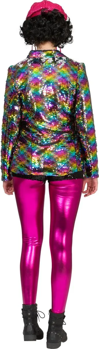Espa Disco Jas Amber Regenboog - Glitters - M/L