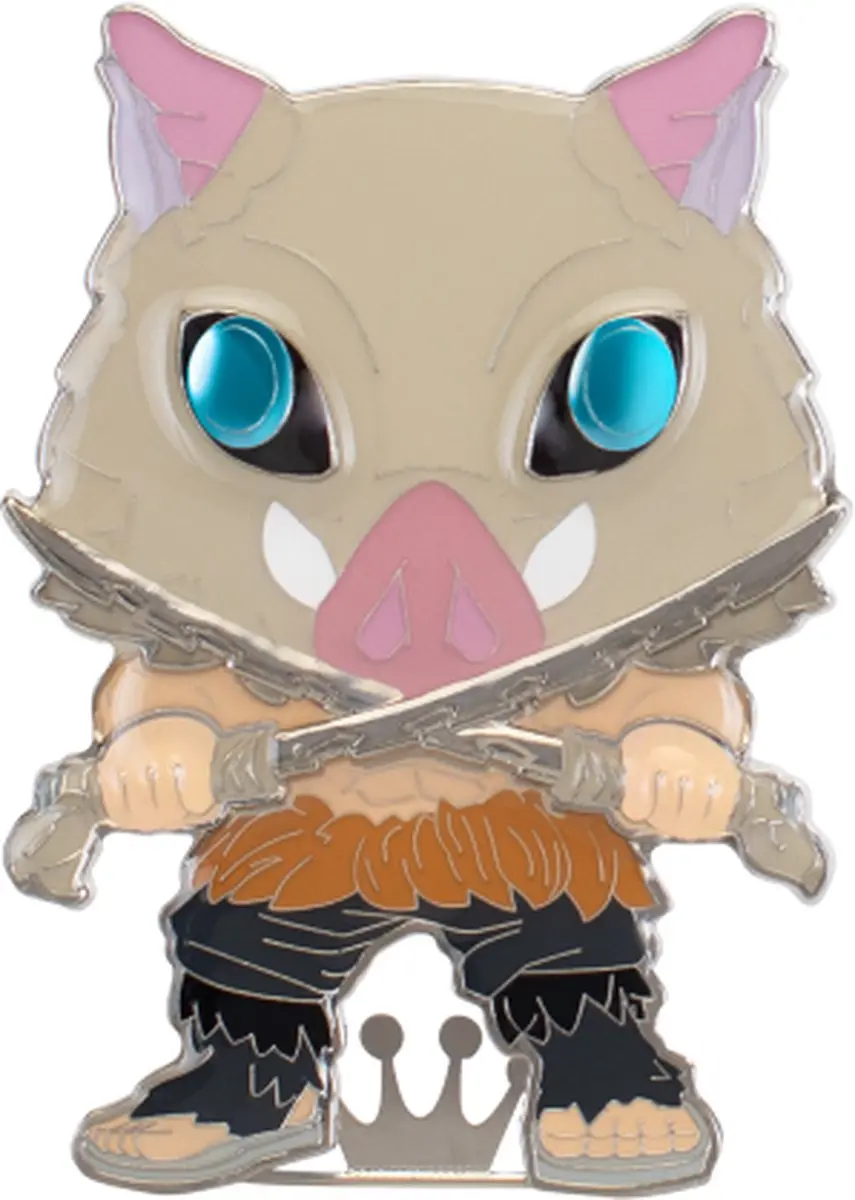 Funko Pop! Pin Demon Slayer Inosuke Hashibira - Beige/Bruin/Roz/Zilver/Zwart