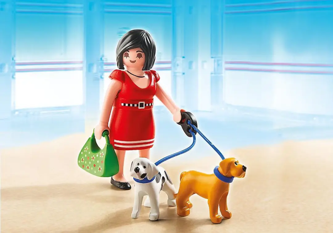 Playmobil Vrouw met Puppy's 5490 - Meerkleurig