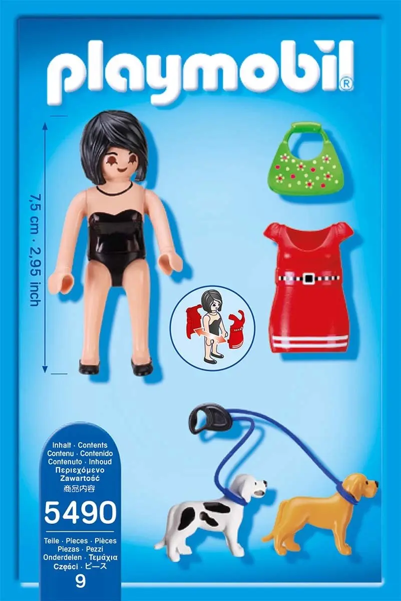 Playmobil Vrouw met Puppy's 5490 - Meerkleurig