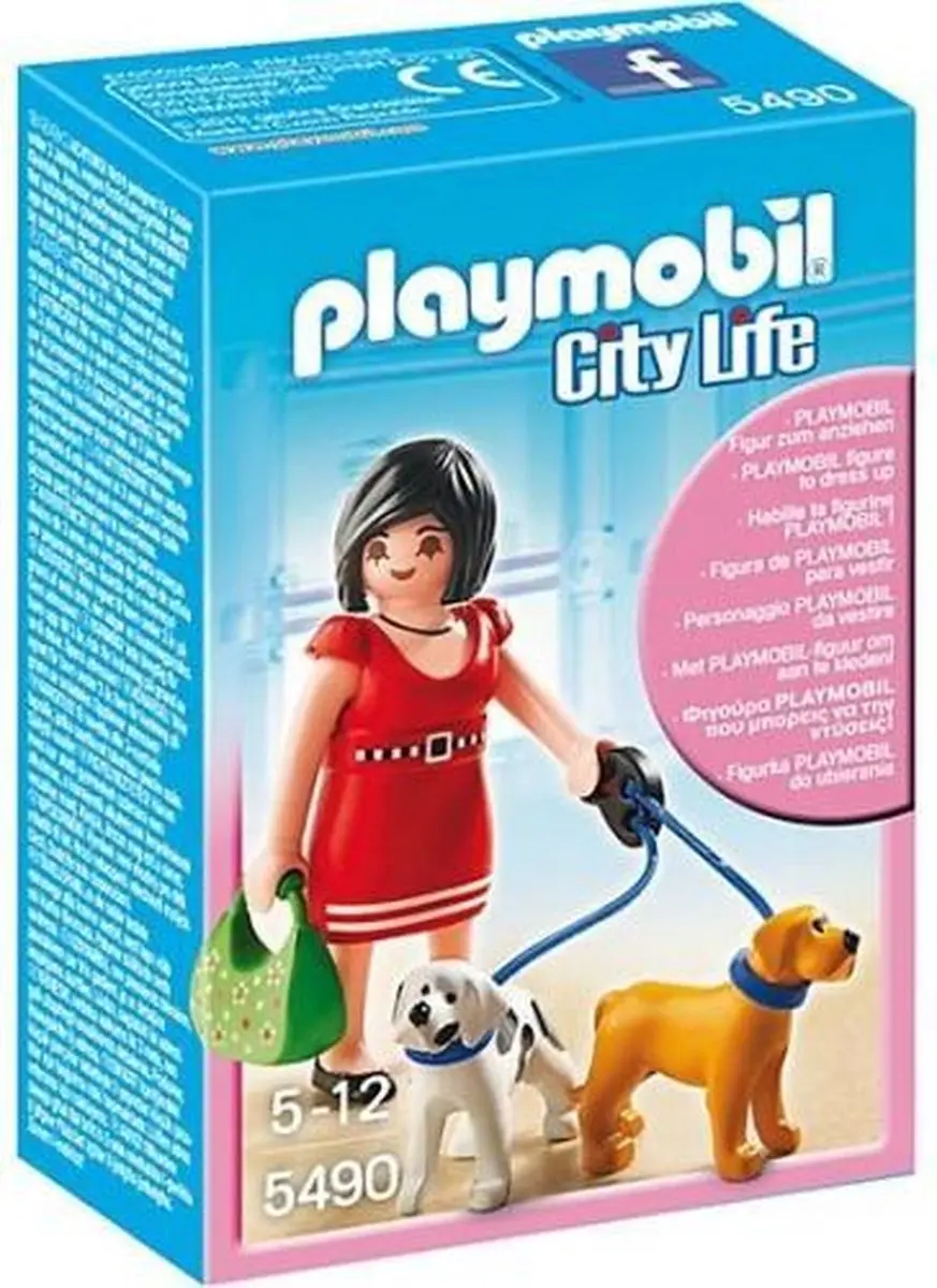 Playmobil Vrouw met Puppy's 5490 - Meerkleurig - afbeelding 6 van 6