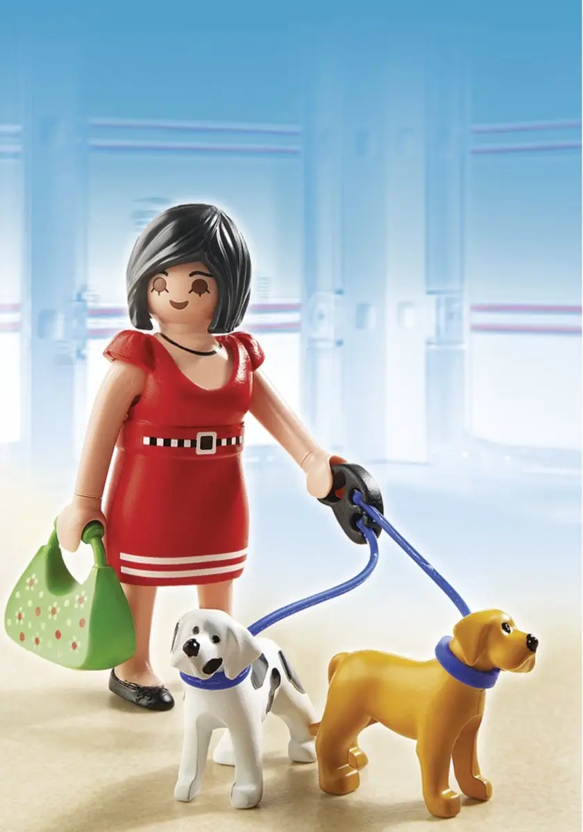 Playmobil Vrouw met Puppy's 5490