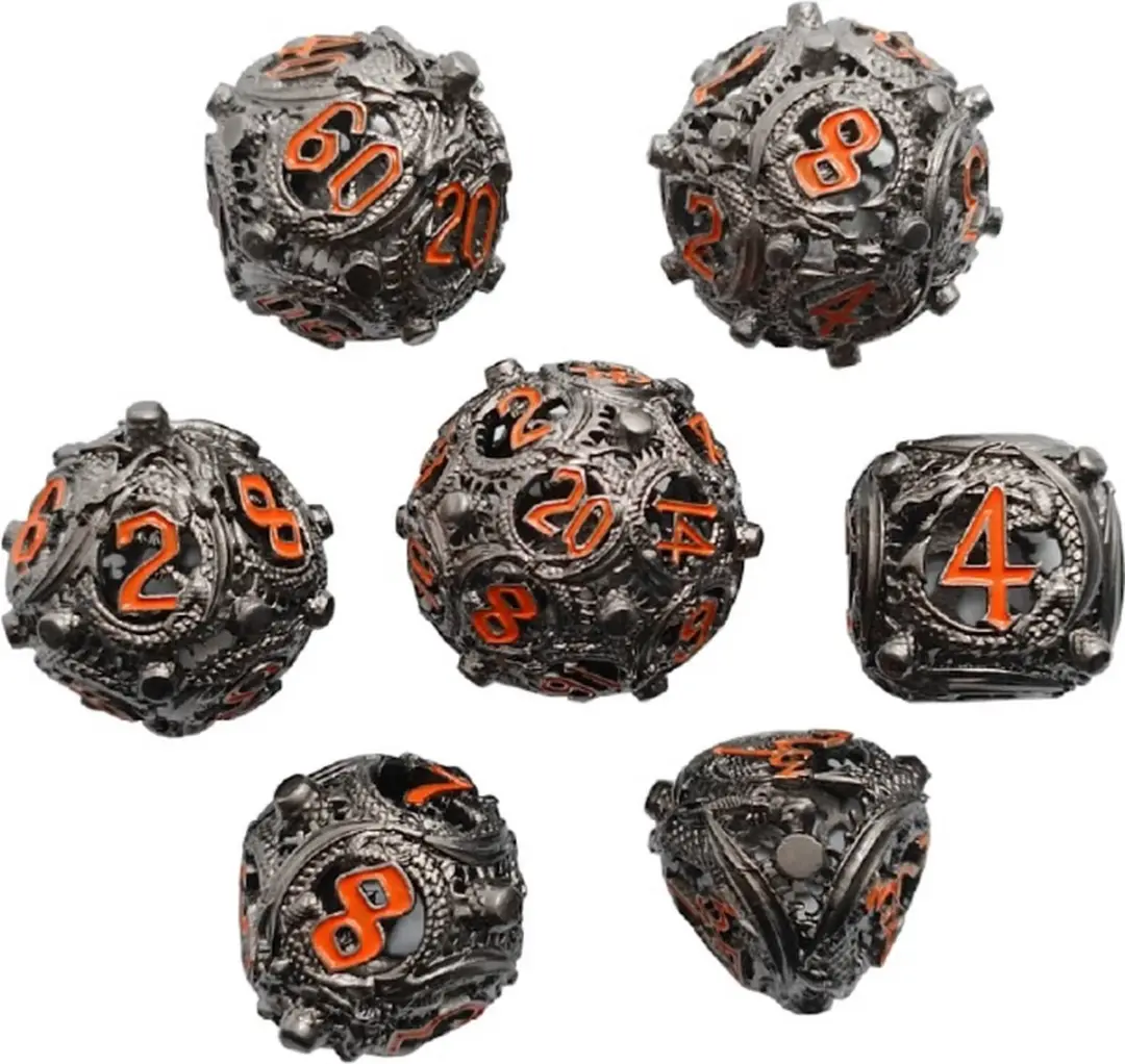 Lapi Toys DnD Polydice Metalen Dobbelstenen
