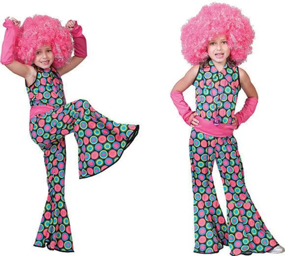 Espa Disco Polka Jumpsuit - 116 - Zwart/Roze/Blauw