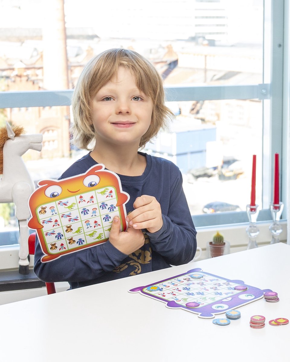 Tactic Monster Bingo – Bordspel – Bingo - Kinderbingo met Monsters – Kleurrijk en Spannend – Familiespel – 2 tot 4 Spelers – Vanaf 4 Jaar