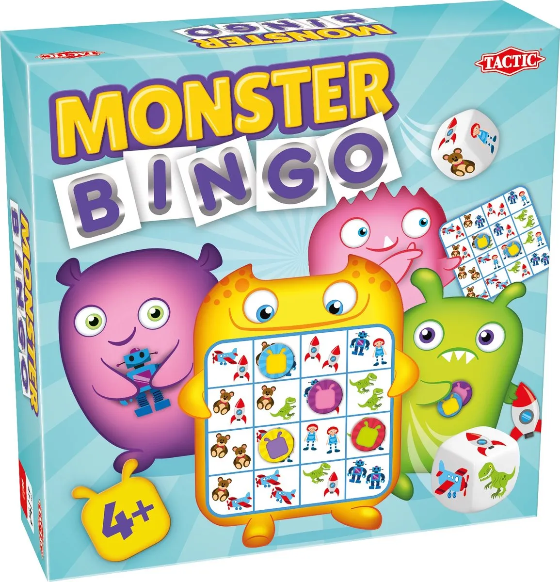 Tactic Monster Bingo - Bordspel - 2 tot 4 Spelers - Vanaf 4 jaar