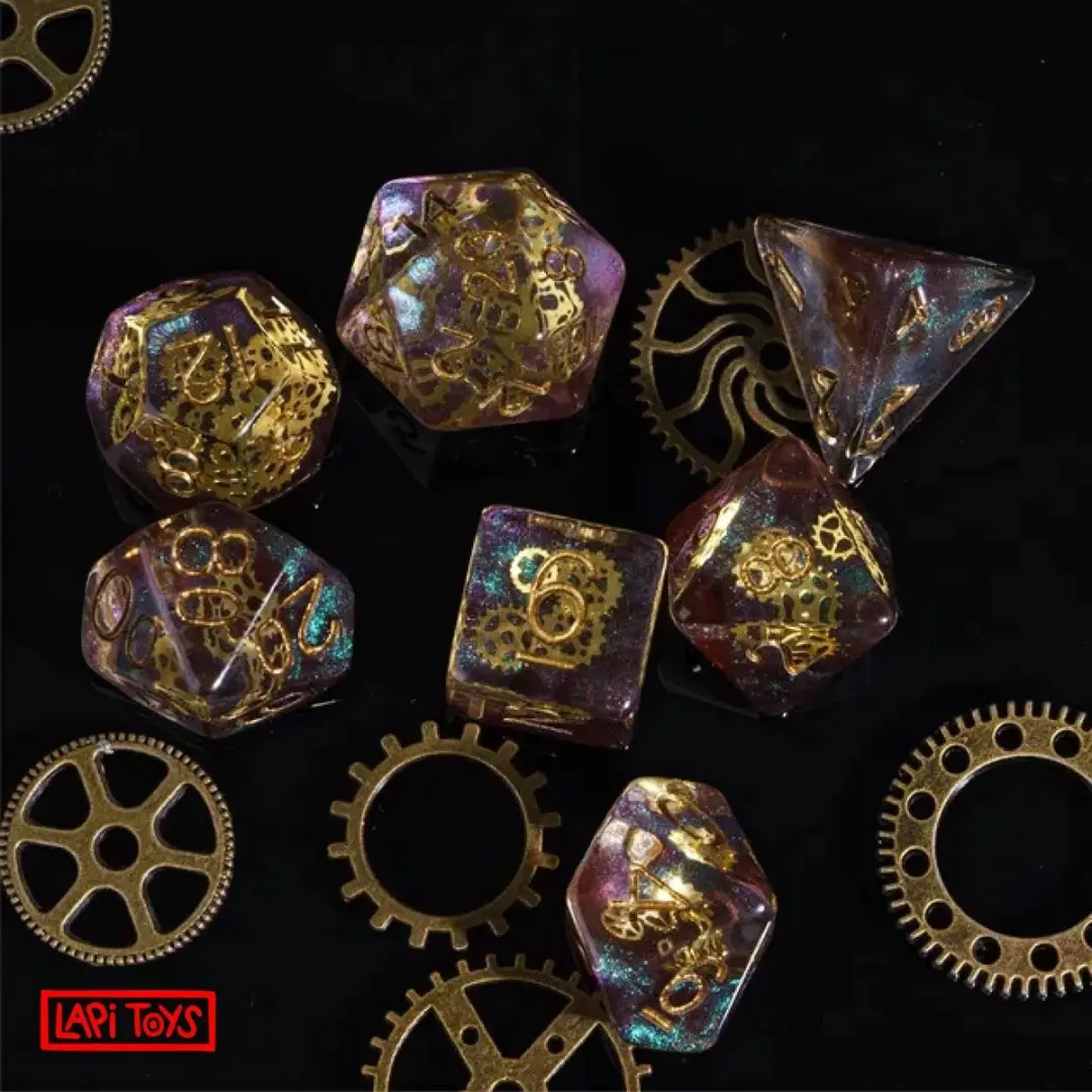 Lapi Toys D&D Dobbelsteen Set Goud - 7-delig