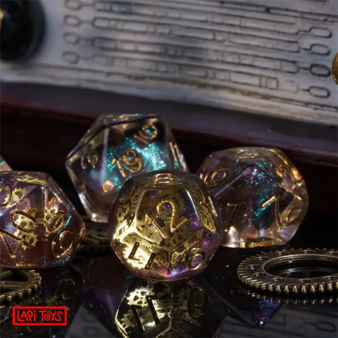 Lapi Toys D&D Dobbelsteen Set Goud - 7-delig