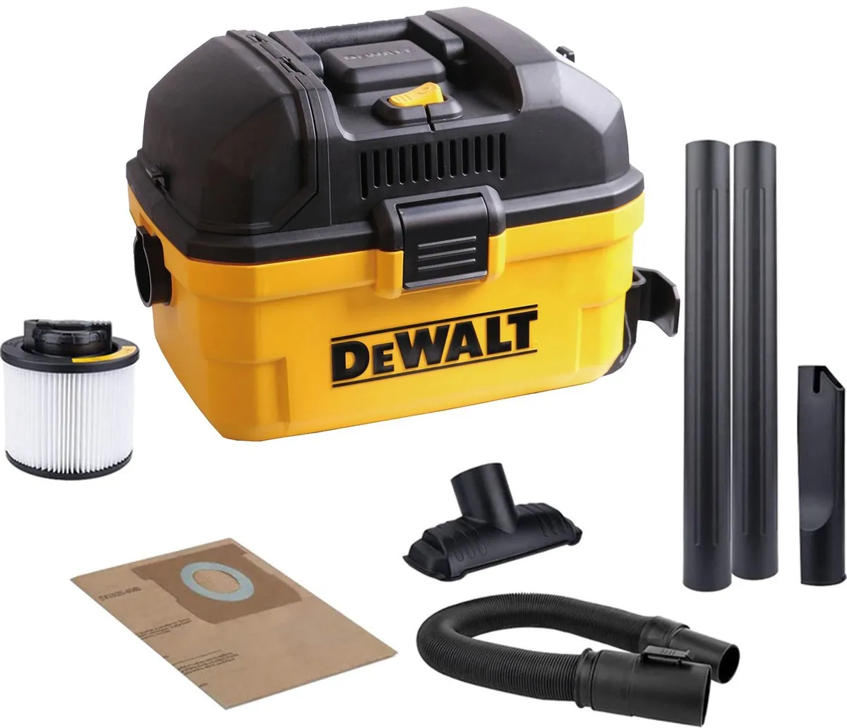 DeWalt DXV15T Stofzuiger 1100W - 15L Geel