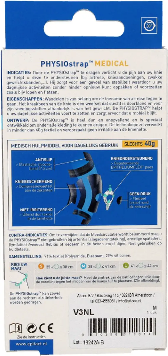 Epitact PhysioStrap Medical Kniebrace M - 1 Stuk