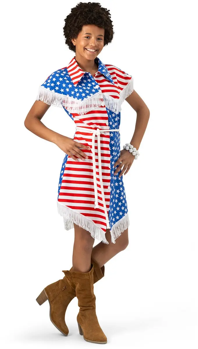 Amerikaanse vlag jurk dames