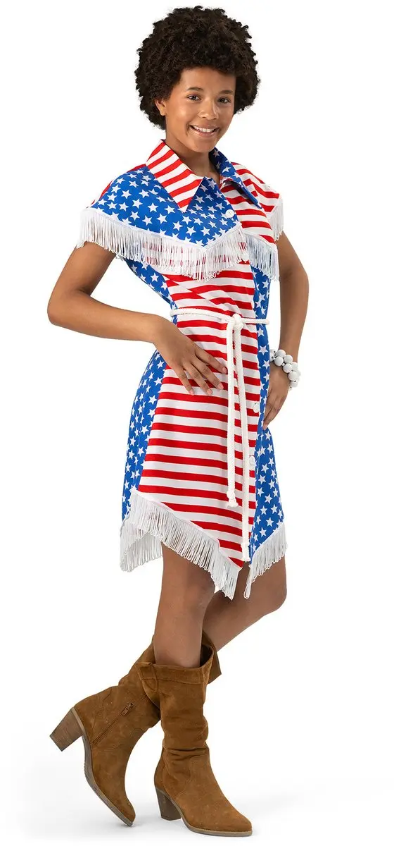Amerikaanse vlag jurk dames