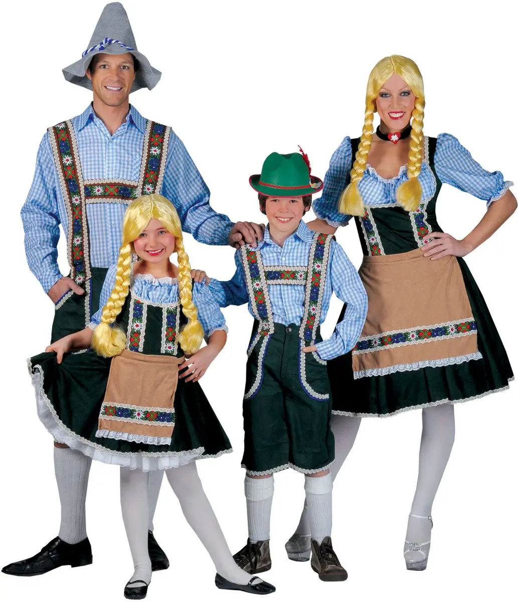 Espa Tiroler Jurkje Meisje 116 - Blauw/Multikleur