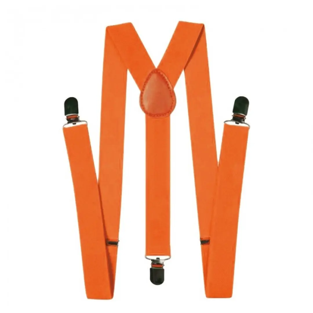 Bretellen fluor oranje