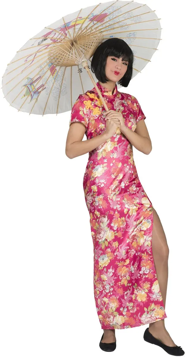 Espa Chinese Verkleedjurk Hanako - M - Roze