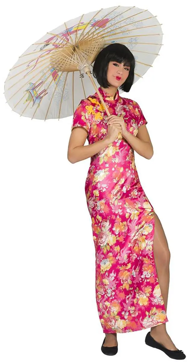 Espa Chinese Verkleedjurk Hanako - M - Roze